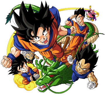 Imagem dos personagens de Dragon Ball